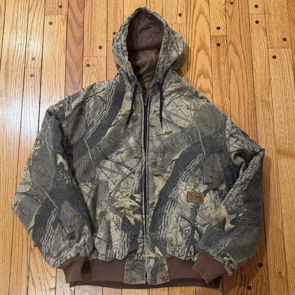 Walls Other - Walls Realtree Hardwoods HD Camo Insulated Hooded Hunting Jacket Men’s XL